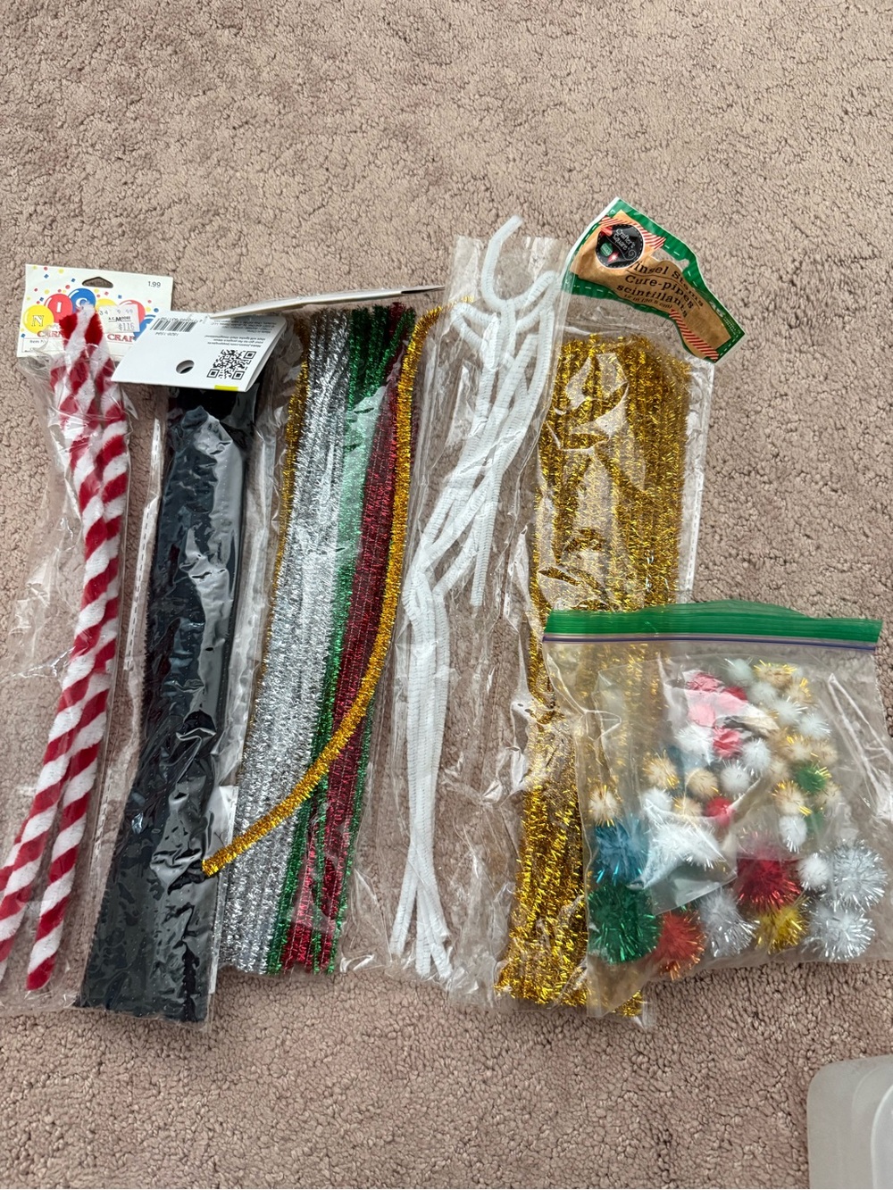 Lot of Assorted Pipecleaners and Puff Balls | Arts & Crafts Supplies